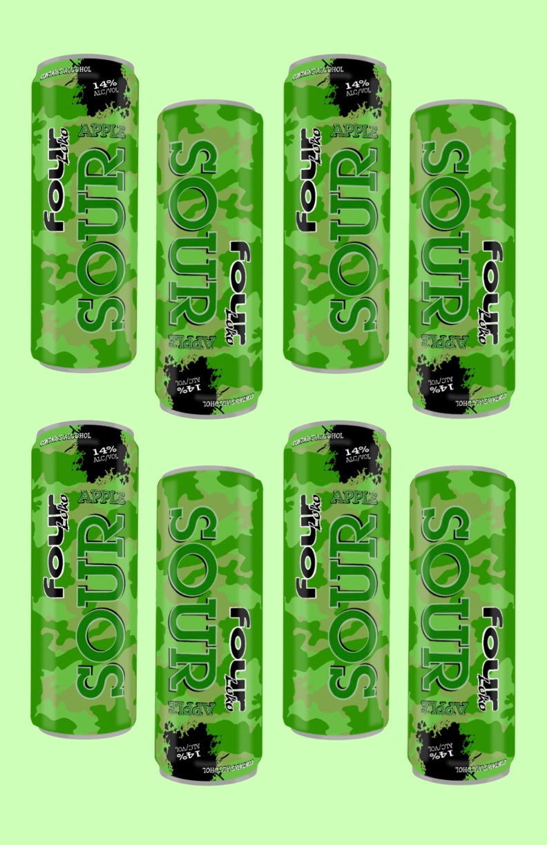 Four Loko Sour Green Apple 4 Loko Alcohol Digital Print / Printable