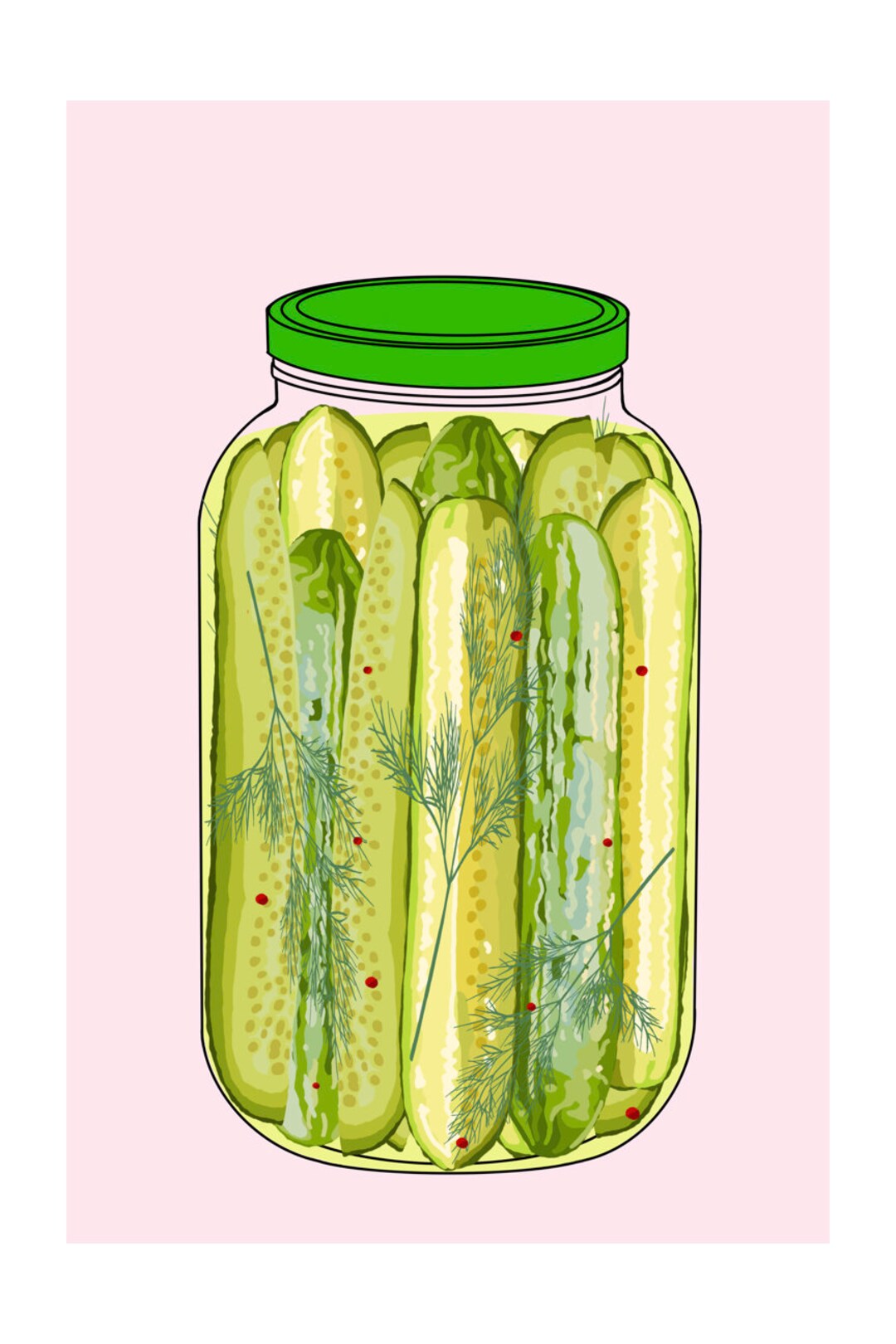 Pickles Pickle Jar Gifts for Pickle Lovers Digital Print / Printable ...
