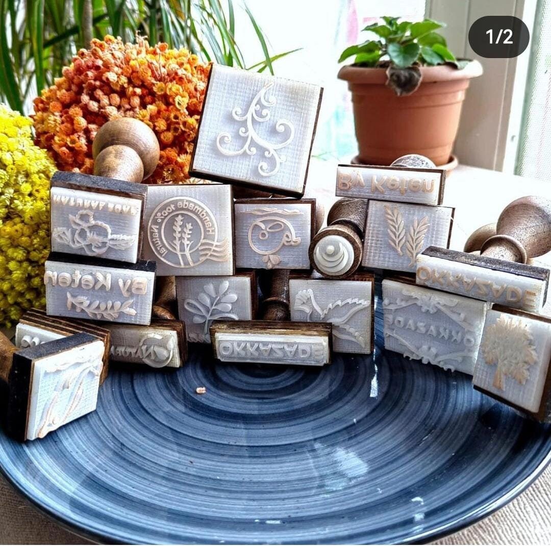 Ceramic Seal,custom Ceramic Stamp,soap Stamp,clay Stamp,pottery Stamp