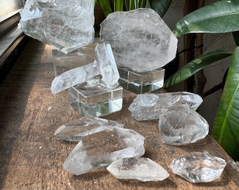 Arkansas Quartz Crystal Lot – 10 Double Terminated Crystals – Hand Dug by Arkansas Crystal Girls – Includes COA