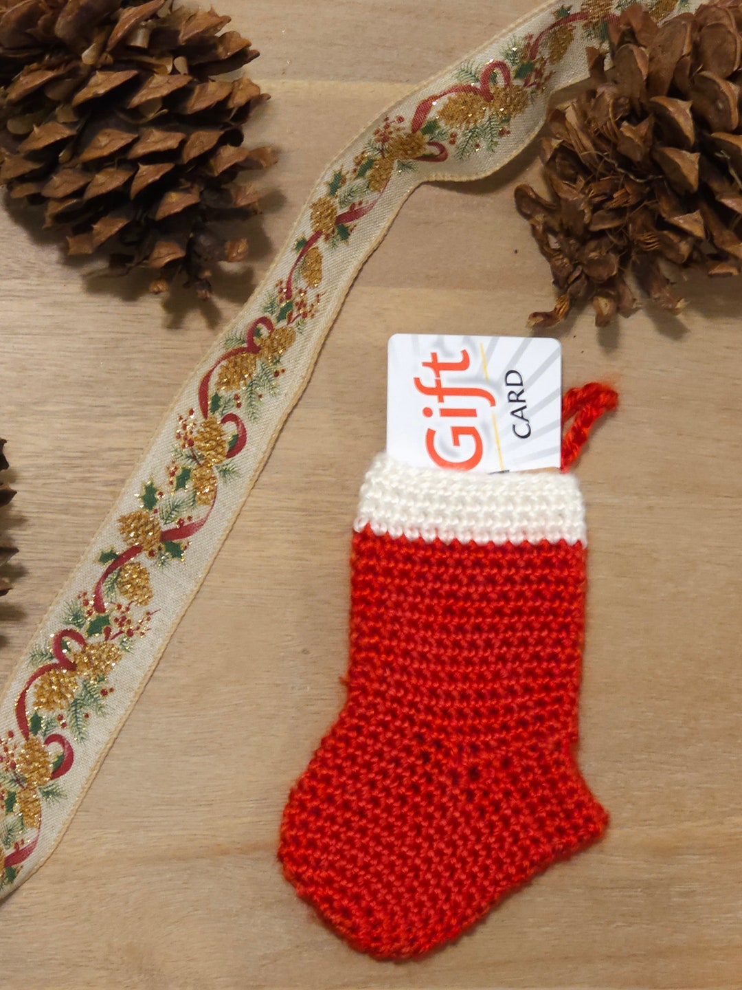 Stocking Gift Card Holder Etsy