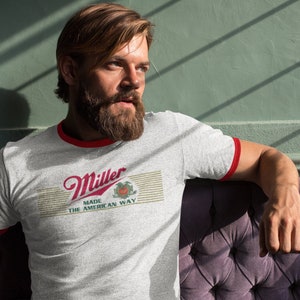 Miller Made The American Way Ringer Tee
