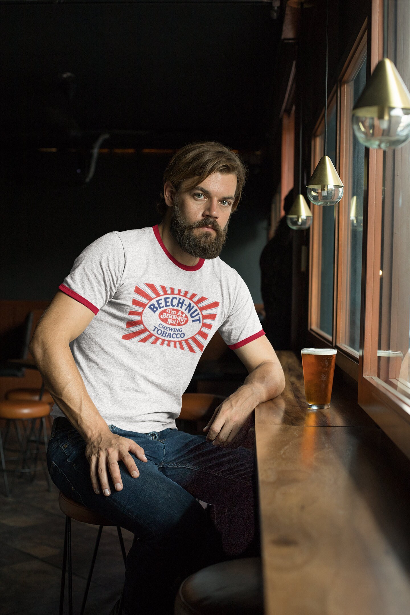 Beech-nut Chewing Tobacco Ringer Tee