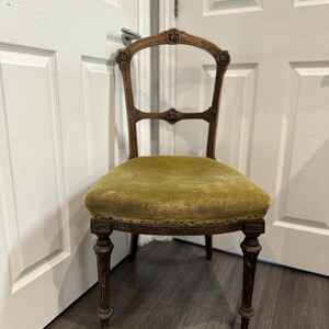 Antique Victorian Balloon Back Dinning Chair Upholstery Project