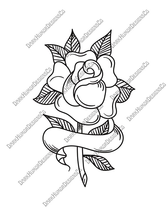 Rose Cameo Tattoo