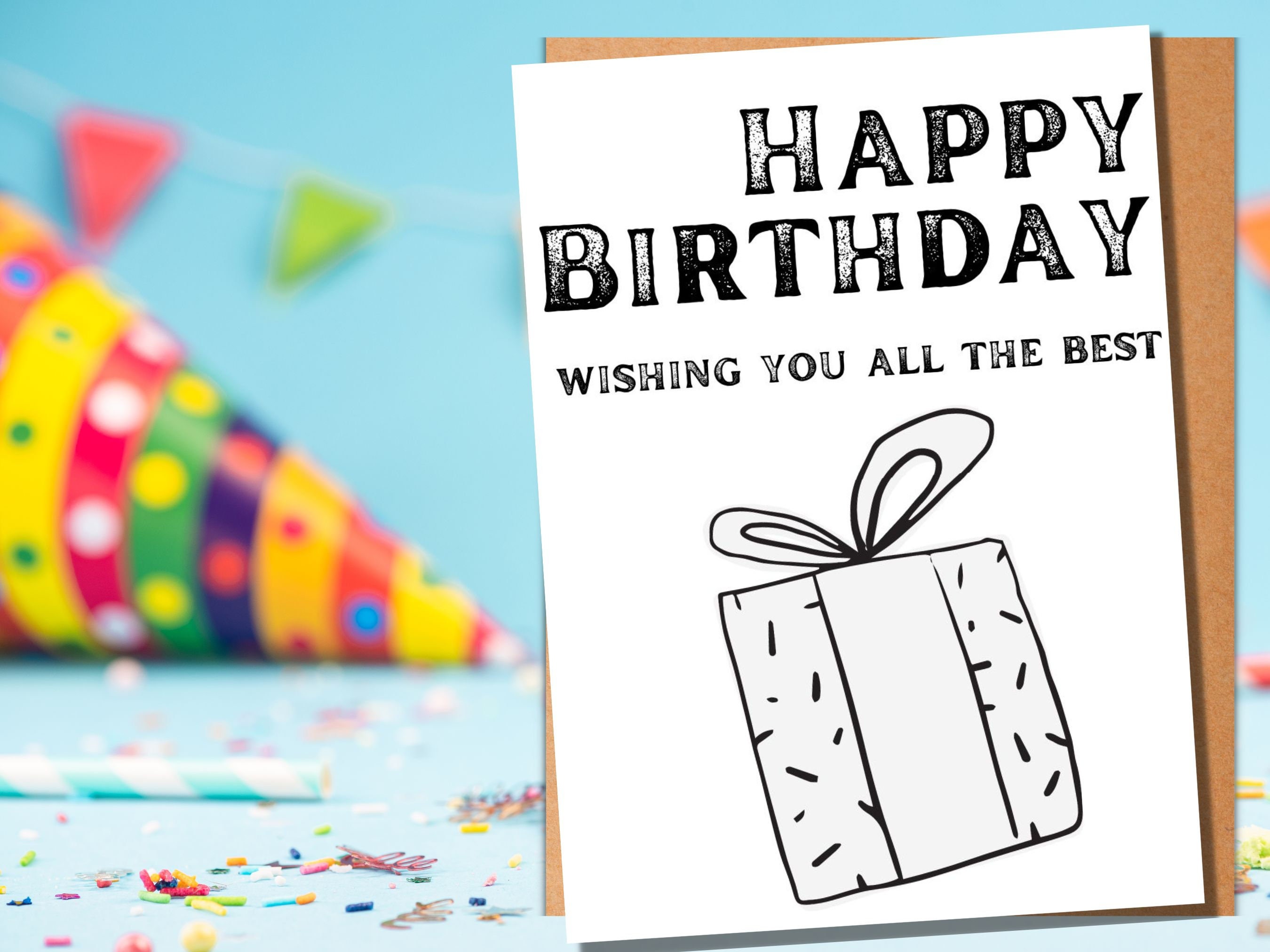 Birthday Card Template Printable
