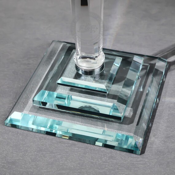 Candélabre 3 Bras Verre Transparent - Bougeoir Décoratif Élégant Pour Table & Ambiance