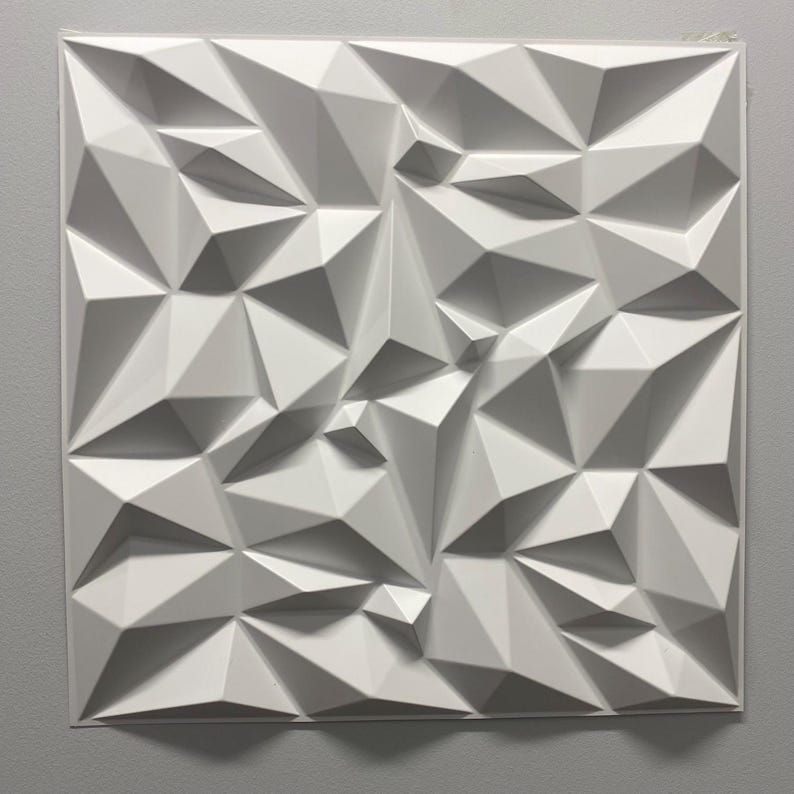 PVC 3D White Diamond Wall Panels – 25pcs Modular Geometric Backdrop for Events image 4