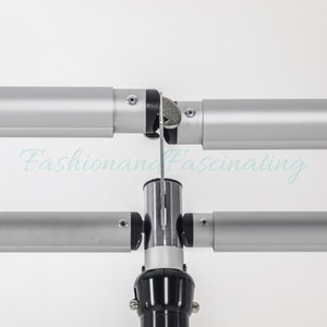 Adjustable Pipe and Drape Backdrop Stand Kit 10x10 / 10x20 FT | Wedding Backdrop Frame | Heavy Duty Aluminum Event Curtain Stand image 7