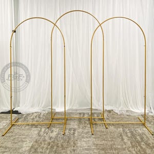 3 PCs Gold Wedding Arches ,Flower Stands, Wedding Arch,Backdrop Stand,Arch Covers