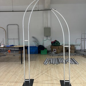 6Ft*7Ft Stainless Steel Horns Wedding Arch Curved Design Flower Frame,Backdrop Stand,Wedding Arch