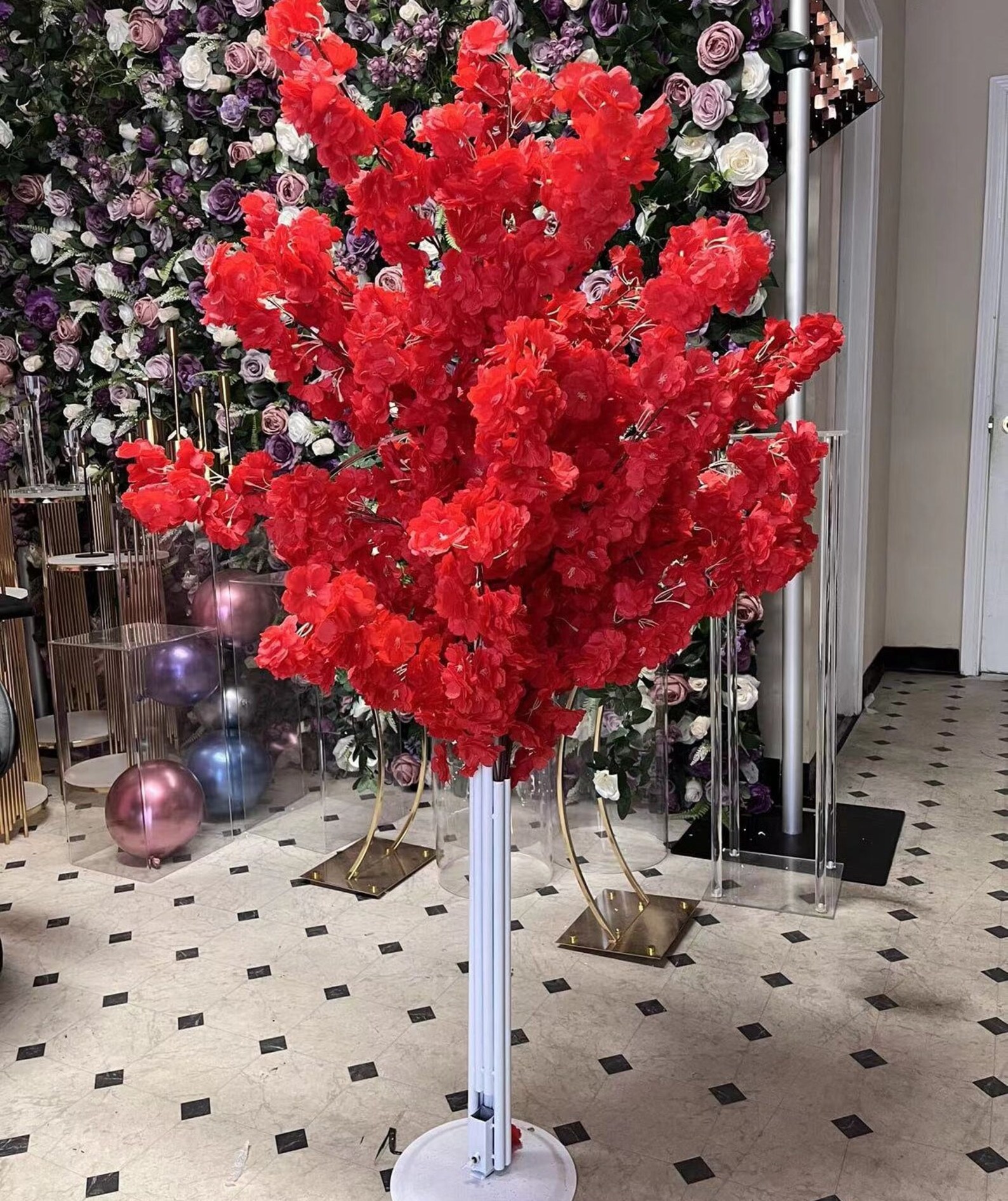 2 Pcs 5ft Artificial Cherry Blossom Trees Etsy