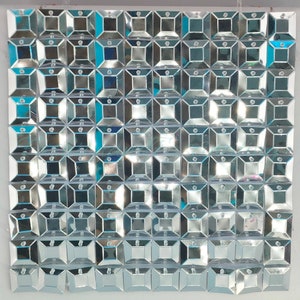 Big Sale 30% OFF!7*7FT 8*8FT Mirror Clear Self-locking Based Gems Sequin Wall