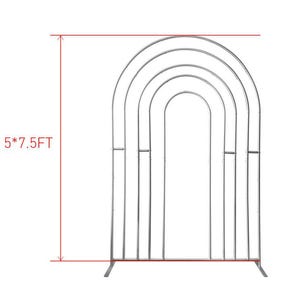 5FT*7.5FT Rainbow Window Open Arched Frame Covers Wedding Backdrop Stand