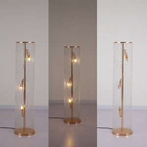 2 Pack | 48” Tall Acrylic Crystal Pillar Aisle Road Lead With Led Light ...