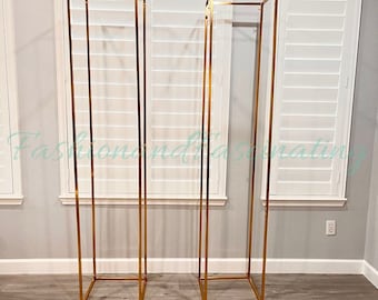 Square Screen Gilded Flower Stand Wedding Arch,Backdrop Stand, Wedding Arch,Bridal Backdrop