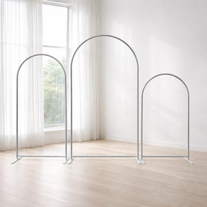 3 PCs Wedding Arch Frames, Aluminum Alloy Backdrop Stand, Ceremony Decor Arch