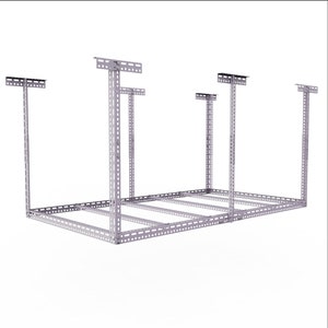 Heavy Duty Adjustable 4ft x 8ft Overhead Garage Storage Ceiling Rack