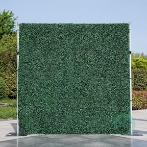 8x8FT Artificial Grass Wall Backdrop – Roll Up Greenery Curtain with Storage Bag