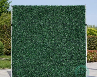 8 x 8 FT kunstgras muurachtergrond – oprolbaar groengordijn met opbergtas
