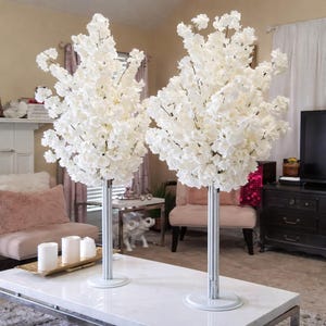 2PCS 5FT Artificial Cherry Blossom Trees | Wedding Table Centerpiece
