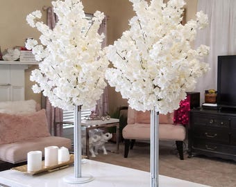2 árboles de cerezo artificiales de 1,5 m para centros de mesa de boda