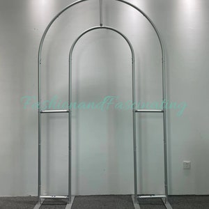 5Ft*8Ft Open Wall Arched Frame, Double-Side Open Arch Covers,Backdrop Stand , Wedding Arch, Baby Shower Backdrop Cover