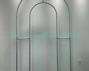 5Ft*8Ft Open Wall Arched Frame, Double-Side Open Arch Covers,Backdrop Stand , Wedding Arch, Baby Shower Backdrop Cover