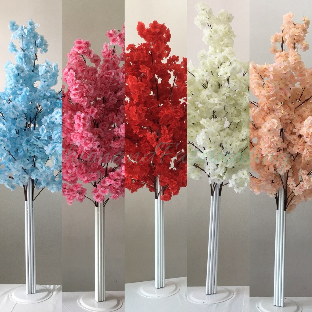 2 Pcs 5ft Artificial Cherry Blossom Trees,table Centerpieces Trees Etsy
