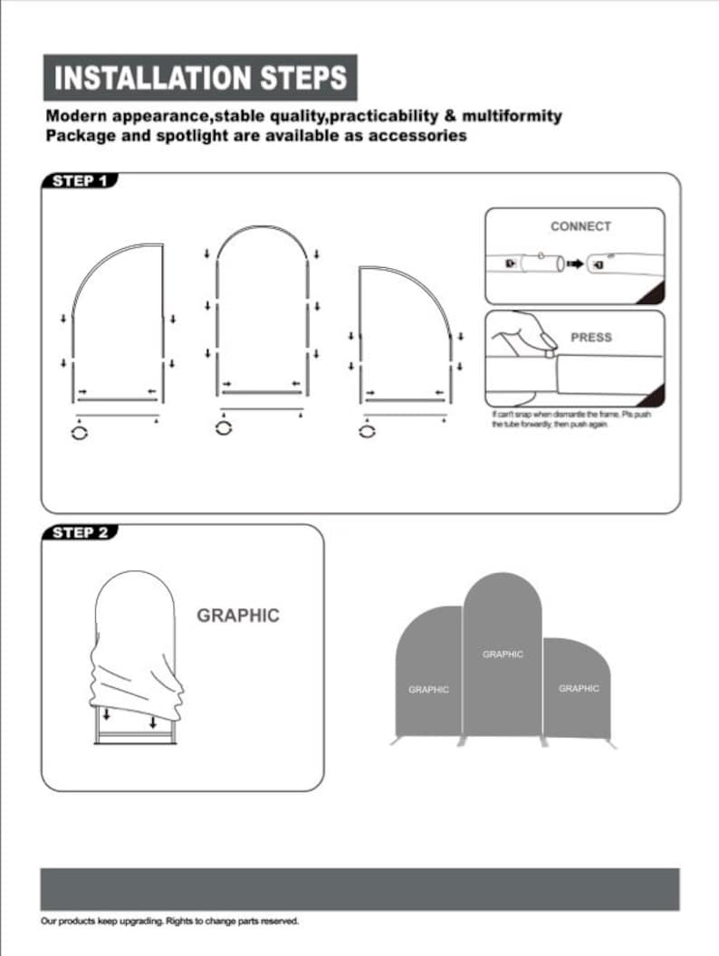 Bigsale17off3 Pcs Chiara Arched Backdrop Stands Wedding Arch With