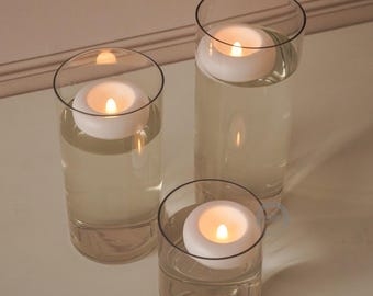 60 Floating Flameless Candles | Water-Activated LED Lights | Wedding Pool Vase Pond Decor