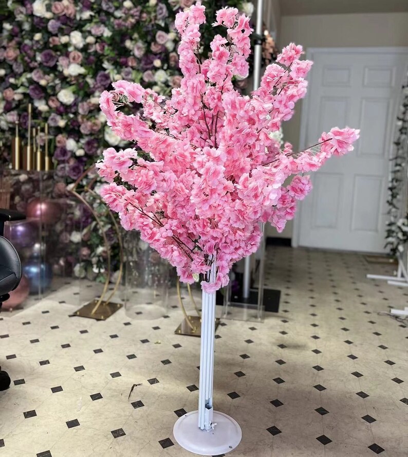 2 Pcs 5ft Artificial Cherry Blossom Trees Etsy