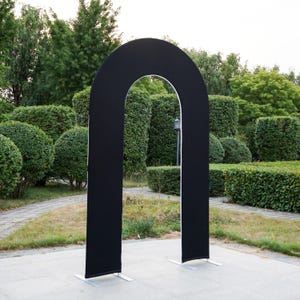 5Ft*8Ft Open Wall Arched Frame, Double-Side Open Arch Covers,Backdrop Stand , Wedding Arch, Baby Shower Backdrop Cover