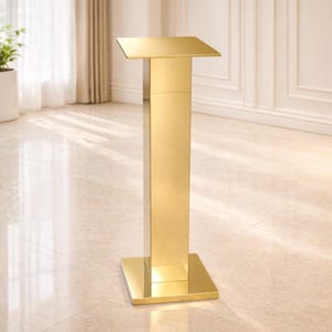 2 Pack 40" Tall Stainless Steel Mirror Flower Stand, Wedding Centerpiece Stand, Modern Event Decor Column, Silver Metal Vase Stand