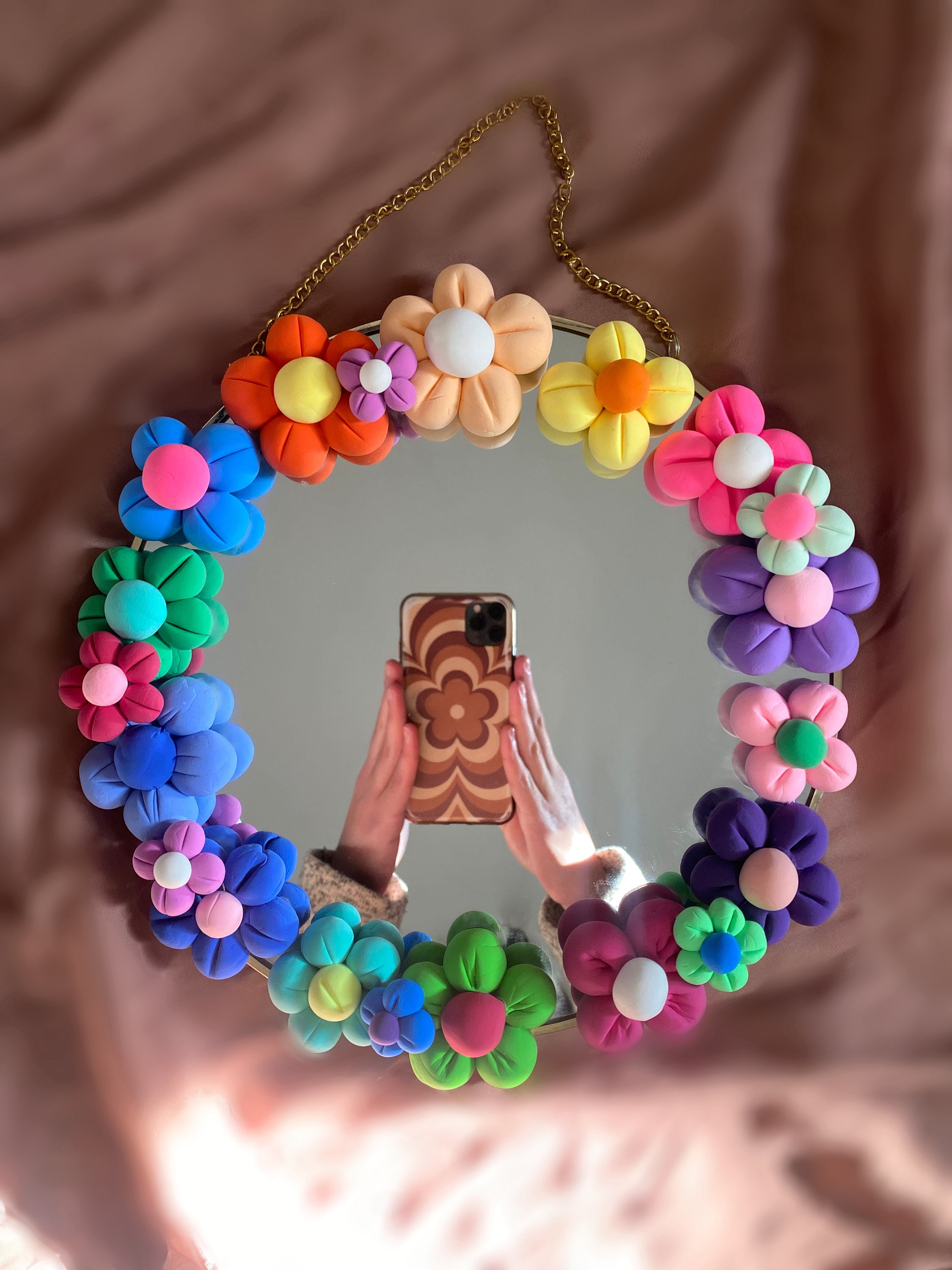 Flower mirror deals