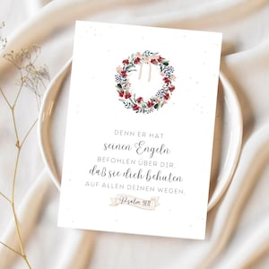Christliche Postkarte A6: Ich aber habe für dich gebetet | Lukas 22,32a| Geschenk| Bibelvers | Glaube