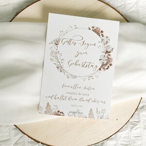 Christliche Postkarte zum Geburtstag