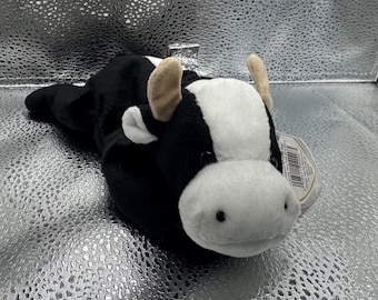 Raro peluche vintage Ty Beanie Babies del 1993, modello "Daisy" fuori produzione.