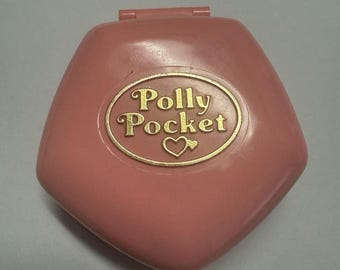 Polly Pocket 1992 Polly in Nursery Compact ONLY Bluebird Toys Pink 90s Vintage