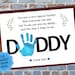 Father's Day Printable, Fathers Day Poem, Handprint Printable, Baby ...