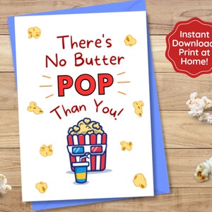 Fathers Day Card Printable, Happy Fathers Day, Greeting Card for Dad, Funny Fathers Day, Card from Son, Card from Daughter, Grandfather, Pun