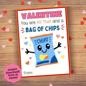 Valentines Day Cards for Kids, School Valentine Cards, Classroom Valentine Cards Printable, Class Party, Snack Valentines Gift for Student