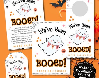 You've Been Booed Kit, You Have Been Booed Printable Boo Game, You've Been Booed Halloween Sign for Friend, Office, Work, Neighbor, Coworker