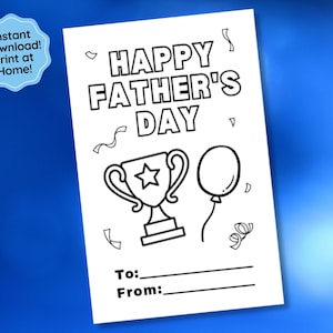 Vaderdag kleurkaart, alles over mijn vader, kleur je eigen kaart, cadeau van kinderen, verjaardagscadeau papa, kleuractiviteit, papa afdrukbare kaart