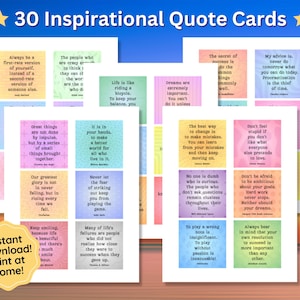 Cartes de motivation inspirantes, journalisation, cartes d'encouragement, cartes d'affirmation, mini-cartes, citations de réussite, scrapbooking, carte autocollante