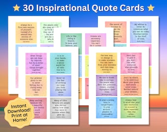 Cartes inspirantes, Tenir un journal, Cartes d'encouragement, Cartes d'affirmation, Mini-cartes, Citations sur le succès, Scrapbooking, Carte à autocollants