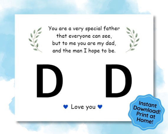 Father's Day Printable, Handprint Art Craft, Baby Toddler Kids Handprint Keepsake, Gift for Dad from Kids, Pre K Kindergarten, Poem for Dad