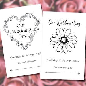Hochzeitsplaner, Aktivitätenbuch für Kinder, druckbares Aktivitäten-Kit, Hochzeitsgeschenk, Hochzeits-Malbuch, digitaler Download
