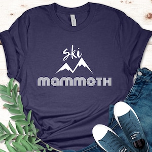 Ski Mammut Shirt, Ski Shirt, Ski Liebhaber Geschenk, Skifahrer Geschenke, Winterurlaub Shirt, Ski Liebhaber T-Shirt, Ski Trip Shirt, Berg Tee