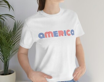 Retro Amerika Shirt, Retro 4. Juli Shirt, 4. Juli Party Shirt, 4. Juli Shirt Frauen, 4. Juli Shirt Männer, Unabhängigkeitstag Shirt